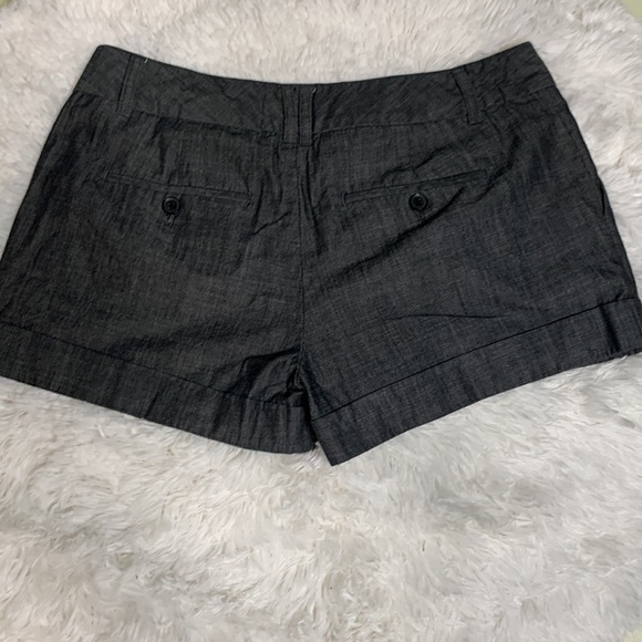 Express Pleat Front Black/ Grayish Shorts - Picture 5 of 12